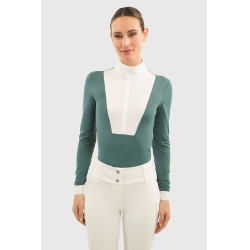 Polo de concours Harcour Coco femme Paon Bleu Polo de concours Harcour Coco femme Paon Bleu