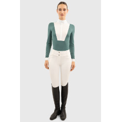 Polo de concours Harcour Coco femme Paon Bleu Polo de concours Harcour Coco femme Paon Bleu