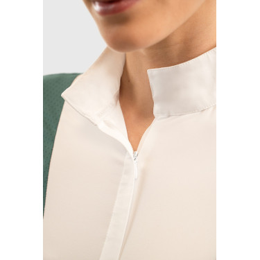 Polo de concours Harcour Coco femme Paon Bleu Polo de concours Harcour Coco femme Paon Bleu