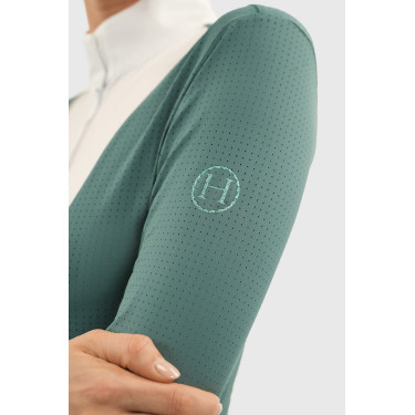 Polo de concours Harcour Coco femme Paon Bleu Polo de concours Harcour Coco femme Paon Bleu
