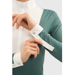 Polo de concours Harcour Coco femme Paon Bleu Polo de concours Harcour Coco femme Paon Bleu