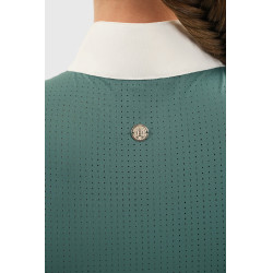 Polo de concours Harcour Coco femme Paon Bleu Polo de concours Harcour Coco femme Paon Bleu