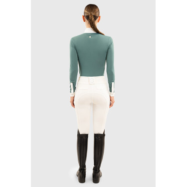 Polo de concours Harcour Coco femme Paon Bleu Polo de concours Harcour Coco femme Paon Bleu