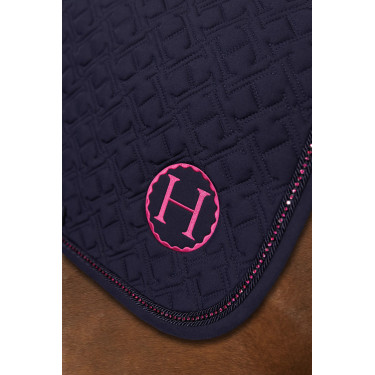 Tapis de Selle Harcour Saphir Marine / rose Bleu Tapis de Selle Harcour Saphir Marine / rose Bleu