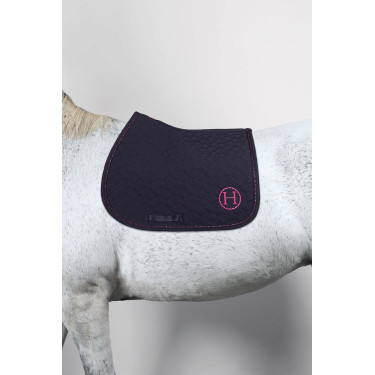 Tapis de Selle Harcour Saphir Marine / rose Bleu Tapis de Selle Harcour Saphir Marine / rose Bleu