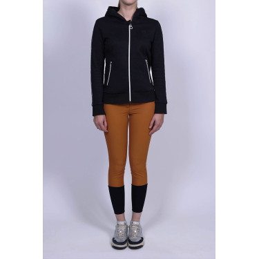 Sweat Zip Harcour Sworm femme Noir