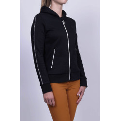 Sweat Zip Harcour Sworm femme Noir