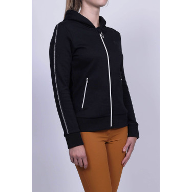 Sweat Zip Harcour Sworm femme Noir