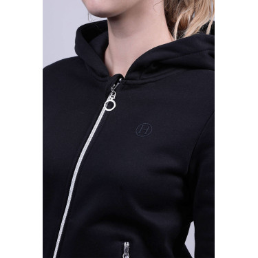 Sweat Zip Harcour Sworm femme Noir