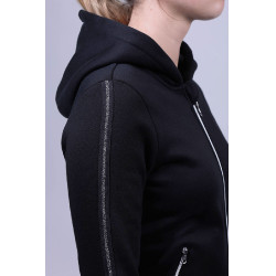 Sweat Zip Harcour Sworm femme Noir