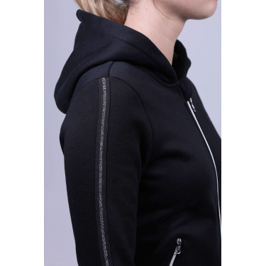 Sweat Zip Harcour Sworm femme Noir