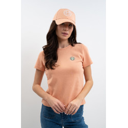 Tee-shirt Harcour Telma Abricot Orange Tee-shirt Harcour Telma Abricot Orange