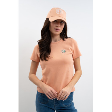 Tee-shirt Harcour Telma Abricot Orange Tee-shirt Harcour Telma Abricot Orange