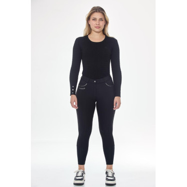 Pantalon polaire équitation Harcour Jaipur Noir