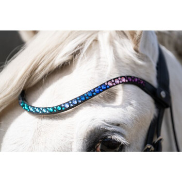 Frontal Lugano HKM Lilas / pétrole