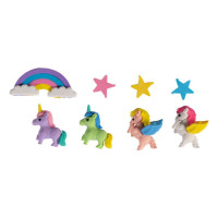 Gomme set Unicorn HKM Multicolore Multi-couleurs