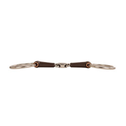 Mors simple Velari à anneaux Flex double brisure medium 18mm Blanc