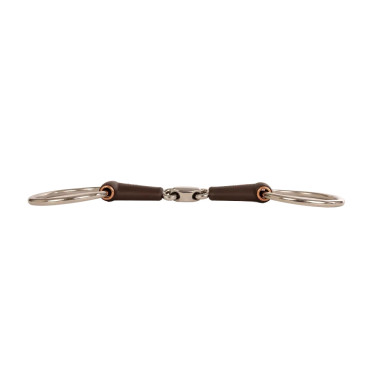 Mors simple Velari à anneaux Flex double brisure medium 18mm Blanc