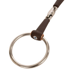 Mors simple Velari à anneaux Flex double brisure medium 18mm Blanc