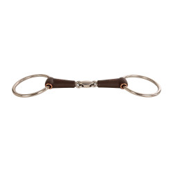 Mors simple Velari à anneaux Flex double brisure medium 18mm Blanc
