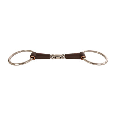 Mors simple Velari à anneaux Flex double brisure medium 18mm Blanc
