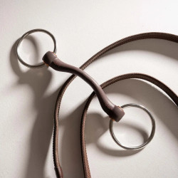 Mors simple à anneaux Velari Flex passage de langue rigide 20mm
