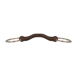 Mors simple à anneaux Velari Flex passage de langue rigide 20mm