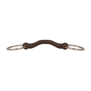 Mors simple à anneaux Velari Flex passage de langue rigide 20mm