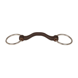 Mors simple à anneaux Velari Flex passage de langue rigide 20mm