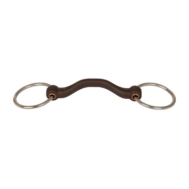 Mors simple à anneaux Velari Flex passage de langue rigide 20mm