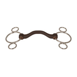 Mors Pessoa 3 ring anneaux Velari Flex passage de langue rigide 20mm Blanc