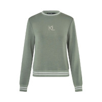 Sweatshirt femme avec cristaux Swarovski KLLilian Kingsland Vert scarabée
