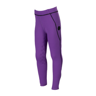 Legging Amina fond 1/1 en silicone HKM enfant Lilas foncé Violet