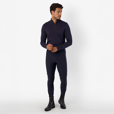 Pantalon d'équitation Euro-Star Camelio grip genoux homme Marine Bleu marine