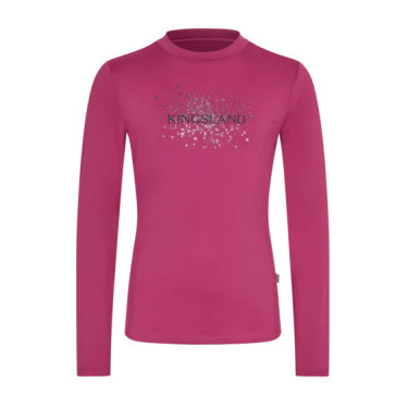 T-shirt à manches longues Junior KLMadeline Kingsland Brume rose magenta
