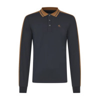 Polo en piqué à manches longues homme KLmarco  Kingsland Marine Bleu marine