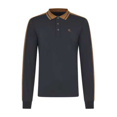 Polo en piqué à manches longues homme KLmarco Kingsland Marine Bleu marine Polo en piqué à manches longues homme KLmarco Kingsland Marine Bleu marine