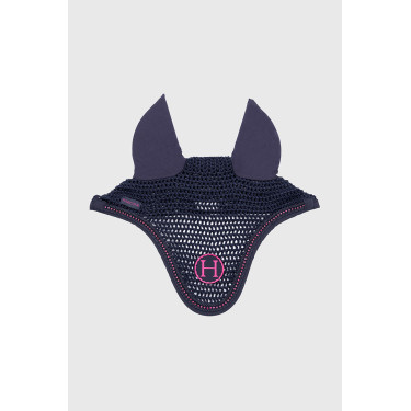 Bonnet cheval Harcour Fablir Marine / rose Bleu