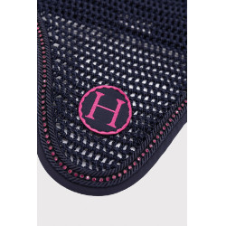 Bonnet cheval Harcour Fablir Marine / rose Bleu
