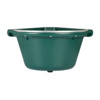 Mangeoire d’angle avec bord métallique et deux supports muraux Capacité 16 litres AmaHorse Mangeoire d’angle avec bord métallique et deux supports muraux Capacité 16 litres AmaHorse