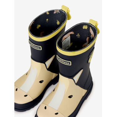 Bottes de pluie LeMieux enfant Splash Western Lemon print
