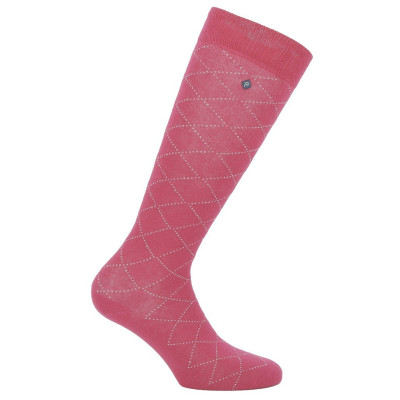 Chaussettes Equithème Résille Fuchsia