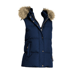 Doudoune sans manches à capuche LeMieux Margot femme Marine Bleu marine