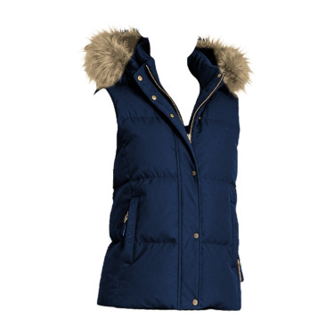 Doudoune sans manches à capuche LeMieux Margot femme Marine Bleu marine