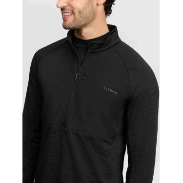 Pull demi-zip LeMieux homme Noir