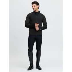 Pull demi-zip LeMieux homme Noir