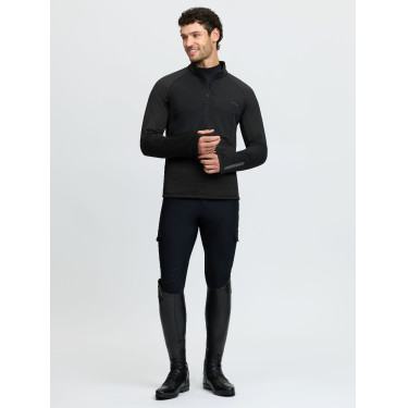 Pull demi-zip LeMieux homme Noir