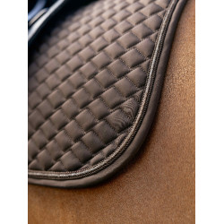 Tapis de dressage LeMieux Brilliance Square Espresso Marron