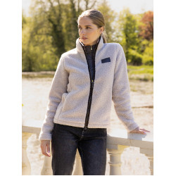 Veste zippée en polaire sherpa Heritage Stone LeMieux Stone Gris Veste zippée en polaire sherpa Heritage Stone LeMieux Stone Gris