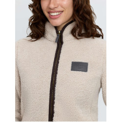 Veste zippée en polaire sherpa Heritage Stone LeMieux Stone Gris Veste zippée en polaire sherpa Heritage Stone LeMieux Stone Gris